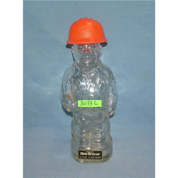 Mennan skin bracer after shave figural bottle
