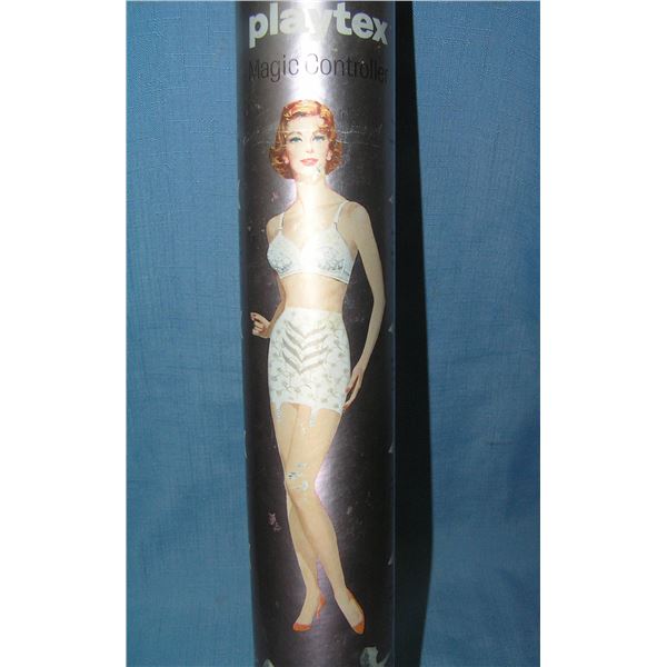 Playtex vintage advertising magic controller girdle canister