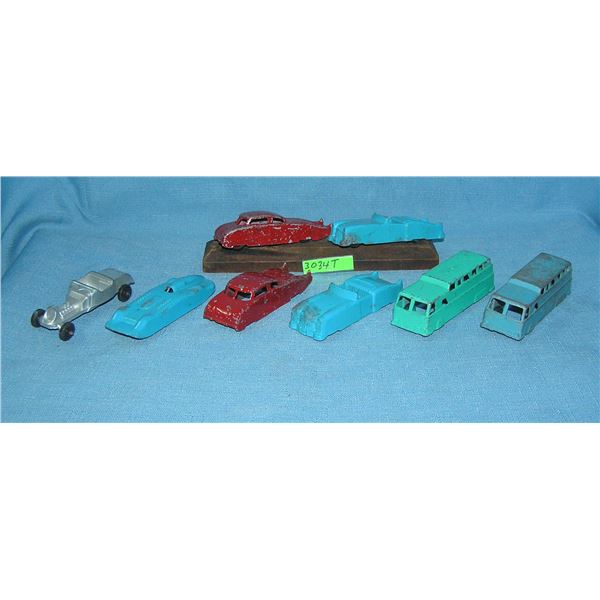 Collection of early painted die cast vehicles