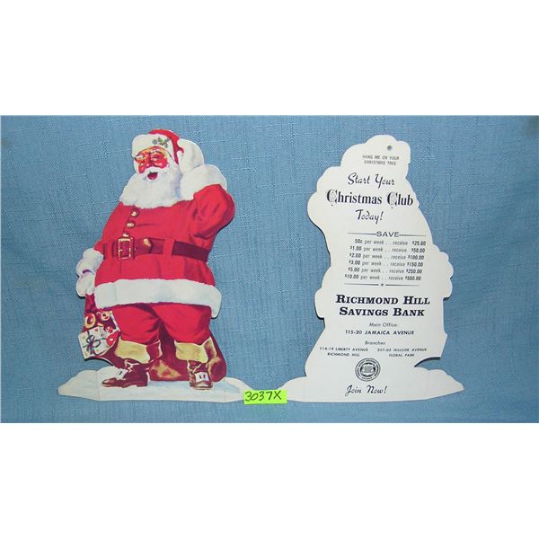 Santa Claus Christmas club advertising display