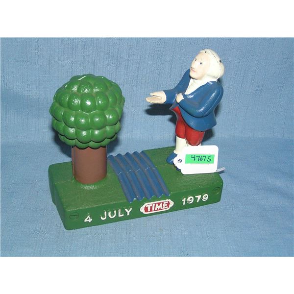 George Washington at the Rappohannock bank