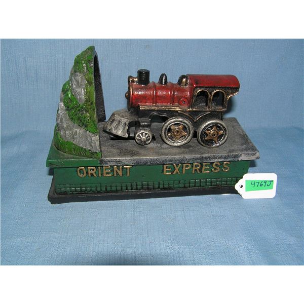 Orient Express cast iron mechanical bank