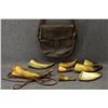 Image 1 : WESTERN POWDER HORNS AND LEATHER POUCH