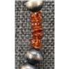 Image 8 : SILVER AND AMBER BEAD NECKLACE