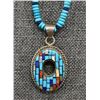 Image 2 : NAVAJO NECKLACE AND PENDANT (LEONARD GENE)