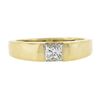 Image 6 : New 18K Gold .49 ctw Square Princess Channel Flush Set Diamond Solitaire Band Ri