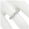 Image 3 : Gemlok 18K Gold 0.76 ctw Bar Channel Round Ideal Cut Diamond Wedding Band Ring