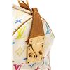 Image 6 : Louis Vuitton White Multicolor Monogram Leather Speedy 30 Satchel Bag
