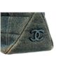 Image 9 : Chanel Blue Denim Flat Quilted Tote Bag