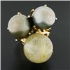 Image 2 : 18k Rose Gold Tahitian Pearl & Rutilated Quartz Large High Profile Cocktail Ring