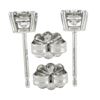 Image 3 : NEW Classic 14k White Gold 0.80 ctw Round Brilliant Diamond Prong Stud Earrings