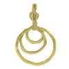 Image 2 : Denise Roberge 22k Yellow Gold Triple 3 Circle Textured Dangle Enhancer Pendant