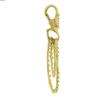 Image 4 : Denise Roberge 22k Yellow Gold Triple 3 Circle Textured Dangle Enhancer Pendant
