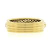 Image 6 : Jose Hess 18k Gold 0.90 ctw Round Prong Diamond Multi Row Grooved Wide Band Ring