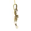 Image 4 : Antique Victorian 14K Gold Diamond Seed Pearl Chandelier Lavalier Pendant Chain