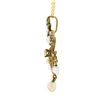 Image 5 : Antique Victorian 14K Gold Diamond Seed Pearl Chandelier Lavalier Pendant Chain