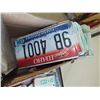 Image 3 : Box Of American License Plates