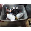Image 1 : Bin Of Lubricants & Coleman Cooler