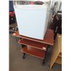 Image 1 : Rolling Desk w/ Mini Fridge