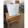 Image 1 : Rolling Desk w/ Mini Fridge