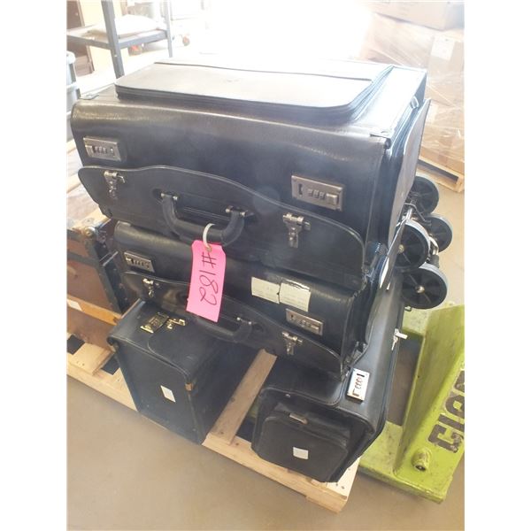 4 Brief Cases & 4 Bag Carts