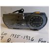 Image 2 : 19.  1935-1936 FORD V8 REAR VIEW MIRROR WITH CLOCK, SCARCE