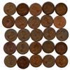Image 2 : 42.  25 VINTAGE BRITISH PENNIES