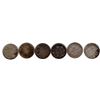 Image 1 : 43.  6 VICTORIA AND EDWARD VII TEN CENT PIECES