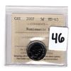 Image 1 : 46.  2007 FIVE CENT MS-65 ICCS NBU