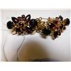 Image 2 : 85.  VINTAGE GARNET COLOURED AND GOLDTONE BRACELET, GOOD QUALITY