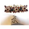 Image 3 : 85.  VINTAGE GARNET COLOURED AND GOLDTONE BRACELET, GOOD QUALITY
