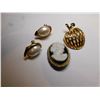 Image 1 : 88.  NAPIER EARINGS, APPLE, AND CAMEO BROOCHES
