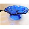 Image 1 : 112.  BLUE FENTON 3 FOOTED BOWL