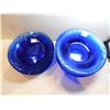 Image 2 : 114.  8 PYREX BOWLS AND SANDWICH/SALAD PLATE, COBALT BLUE