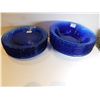 Image 5 : 114.  8 PYREX BOWLS AND SANDWICH/SALAD PLATE, COBALT BLUE