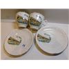Image 1 : 118.  2 DIEFENBAKER BRIDGE, PRINCE ALBERT CUPS AND SAUCERS, ROYAL FALCONWARE