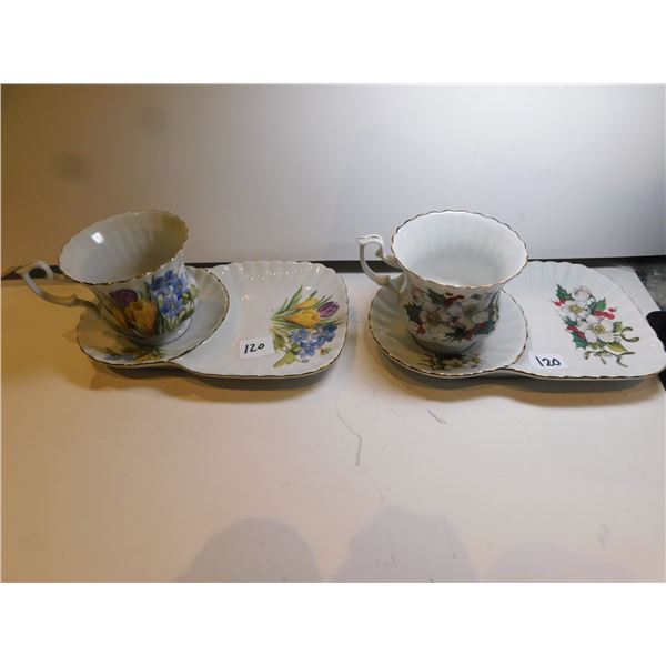 120.  EAST GERMANY CUP AND SAUCER PLATES
