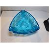 Image 2 : 122.  HAZEL ATLAS AQUA BLUE CANDY DISH/ ASHTRAY