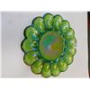 Image 1 : 143.  IRREDESCENT GREEN INDIANNA GLASS DEVILLED EGG TRAY