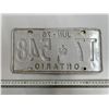 Image 2 : (1) 1976 Ontario License Plate