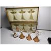 Image 2 : 257.  GLASS ANGEL CHRISTMAS ORNAMENTS