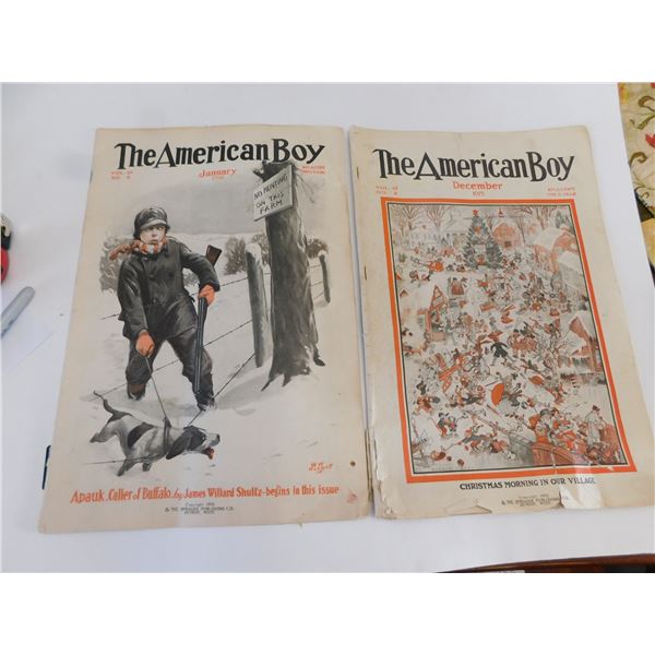 289.  1915 AND 1916 AMERICAN BOY MAGAZINES, WW I