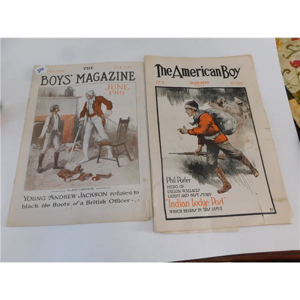 290.  THE AMERICAN BOY 1915 AND THE BOY'S MAGAZINE 1916, WWI