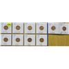 Image 1 : 10 canada & USA pennies- mixed dates- all like new