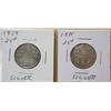 Image 3 : 1874 "H" victorian, 1928, 1929 & 1935- silver coins