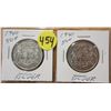 Image 1 : 1940 & 1941 -silver half-dollars