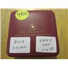 Image 1 : 2012- cased loonie ( grey cup loonie)- in red leather holder