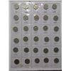 Image 2 : Plastic page of USA nickels- 5 buffalo or indian head nickels & 25 white house nickles- mixed dates