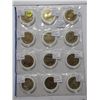 Image 1 : Plastic page of USA- las vegas casino tokens- 12 tokens- mixed casino coins