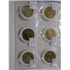 Image 3 : Plastic page of USA- las vegas casino tokens- 12 tokens- mixed casino coins